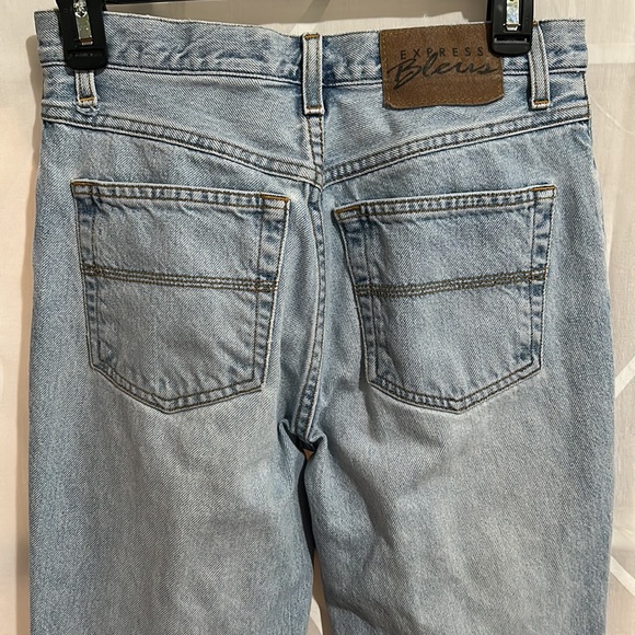 Vintage, Y2K, Express Bleus, Moda Flare, Light Blue Jeans, Size 5/6 - Picture 4 of 7